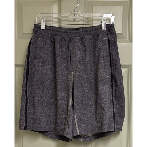 LULULEMON Pace Breaker Shorts Men's Size Medium Charcoal Gray Lined 9" Athletic - Picture 1 of 10